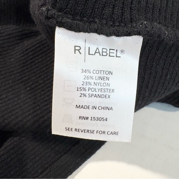 The Reset Ribbed 3/4 Sleeve Pullover Linen Blend Boatneck Knit Top, Size S/M - Picture 10 of 13